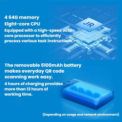 4 inch Android 13 Handheld Terminal Barcode Scanner Data Collector For Warehouse Logistics