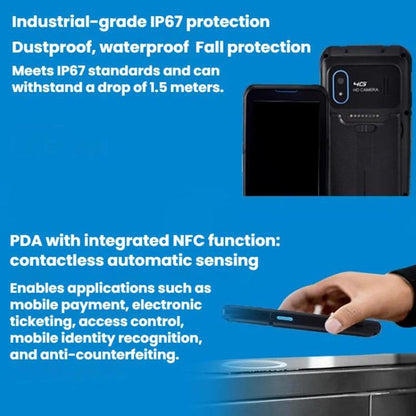 4 inch Android 13 Handheld Terminal Barcode Scanner Data Collector For Warehouse Logistics