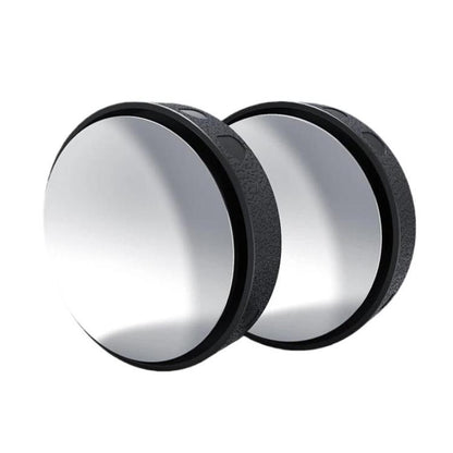 Car Suction Cup Type 360-Degree Adjustable Wide-View Reversing Mirror, Silver Pattern, Black Pattern, White Pattern