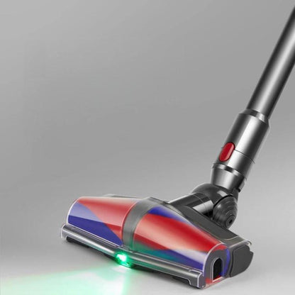 Dual Motor Soft Roller Cleaner Head For Dyson V7/V8/V10/V11/V15 Anti-Tangle Brush, Green Light Dust Reveal, E0008 For Dyson V7/V8/V10/V11/V15