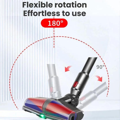 Dual Motor Soft Roller Cleaner Head For Dyson V7/V8/V10/V11/V15 Anti-Tangle Brush, Green Light Dust Reveal, E0008 For Dyson V7/V8/V10/V11/V15