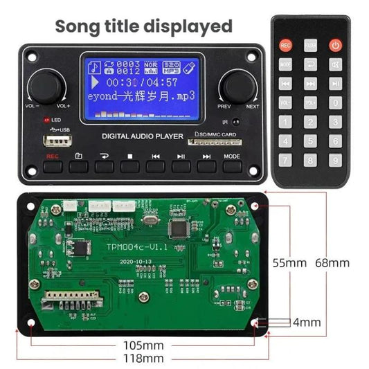 لوحة فك تشفير MP3 بتقنية البلوتوث، مشغل صوت USB بدون فقدان جودة الصوت FIHI، TPM157