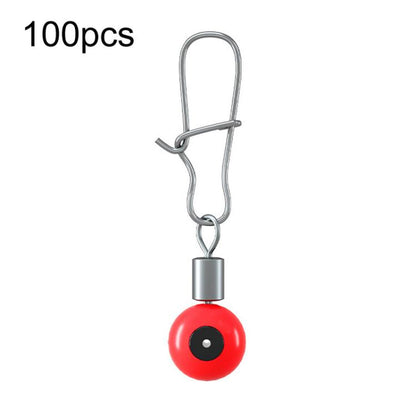100 pièces Haricots d'espace de pêche Flotteurs de pêche en eau salée Accessoires de pêche, Broche, Amélioré