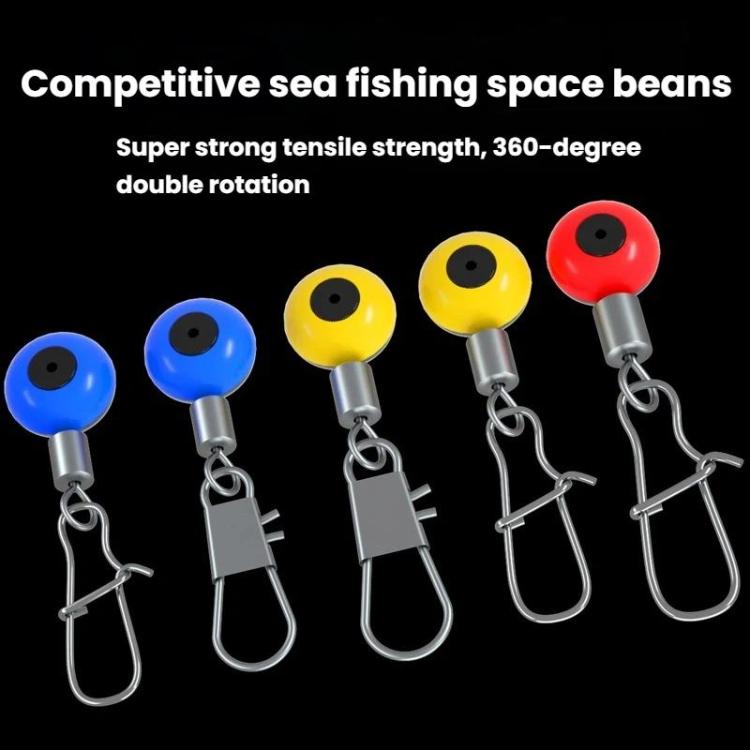 100 pièces Haricots d'espace de pêche Flotteurs de pêche en eau salée Accessoires de pêche, Broche, Amélioré