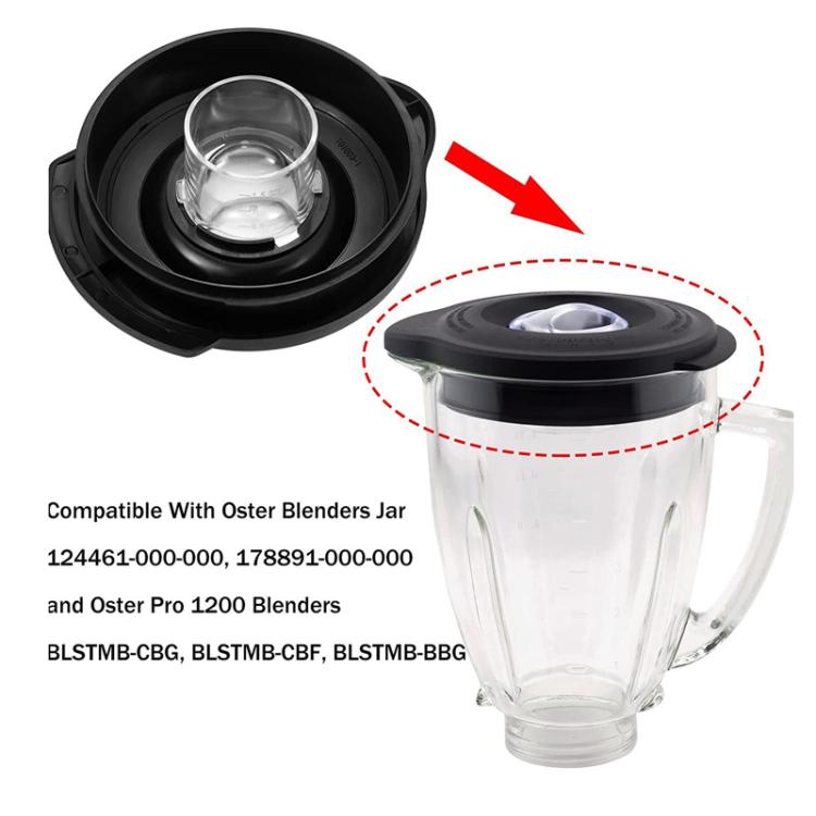 Blender Lid Cover for Oster Pro 1200 Blender 6-Cup Glass Jar 124461-000-000/178891-000-000 Replacement Parts, 124461-000-000/178891-000-000