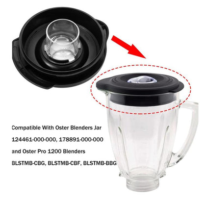 Blender Lid Cover for Oster Pro 1200 Blender 6-Cup Glass Jar 124461-000-000/178891-000-000 Replacement Parts, 124461-000-000/178891-000-000
