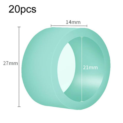 Silicone Fishing Rod Stop Anti-Slip Ring Fishing Rod Rubber Ring, 25pcs Medium Black, 20pcs Large Black, 25pcs Small Fluorescent, 25pcs Medium Fluorescent, 20pcs Large Fluorescent