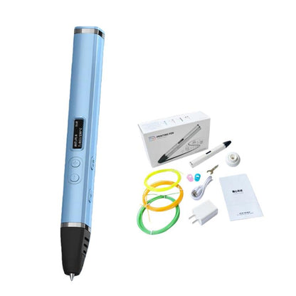 3D Printing Pen Kit With Detachable Body, HD OLED Screen & Precise Temperature Control – 3-Speed Adjustable