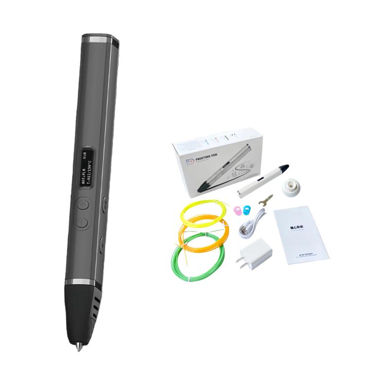 3D Printing Pen Kit With Detachable Body, HD OLED Screen & Precise Temperature Control – 3-Speed Adjustable