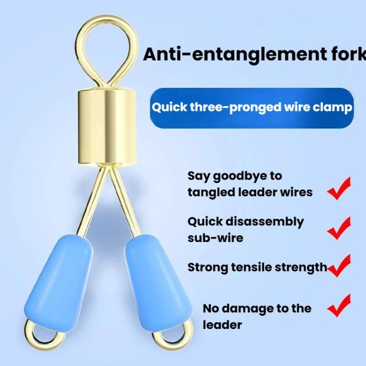 Connecteur pivotant anti-emmêlement 75 pièces en forme de 8, clip de tête rapide en silicone anti-emmêlement, petit, moyen, grand