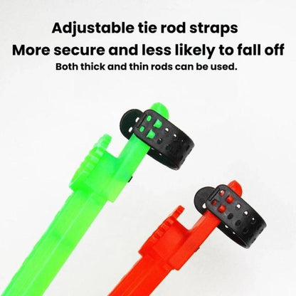 10pcs Enrouleur de ligne de canne à pêche rétractable, clip de ligne de canne à pêche
