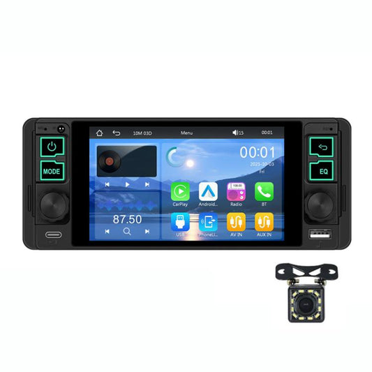 مشغل MP5 عالمي بشاشة أفقية 5.1 بوصة لمقعد واحد مع وظيفة Carplay اللاسلكية، جهاز مدمج، قياسي، قياسي + كاميرا 12 ضوء