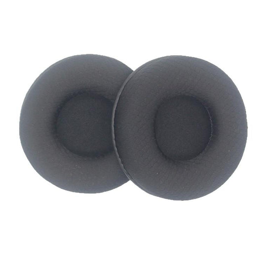 2pcs Universal Round Soccer-Pattern Foam Ear Pads For Headphones, 50mm Black, 50mm White, 55mm Black, 55mm White, 60mm Black, 60mm White, 65mm Black, 65mm White, 70mm Black, 70mm White, 75mm Black, 75mm White, 80mm Black, 80mm White, 85mm Black