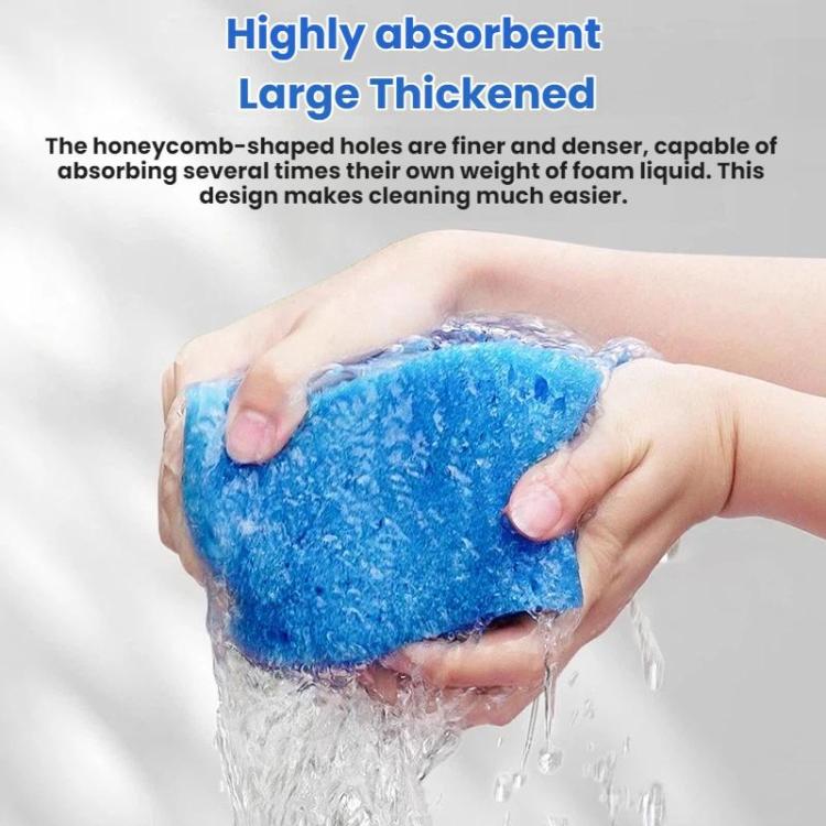 Thickened Car Wash Honeycomb Sponge Car Stain Remover Cleaner, 17x10x8cm English Card, 21x11x8cm English Card