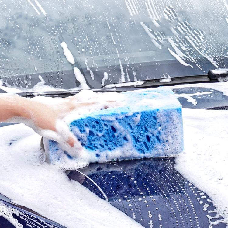 Thickened Car Wash Honeycomb Sponge Car Stain Remover Cleaner, 17x10x8cm English Card, 21x11x8cm English Card