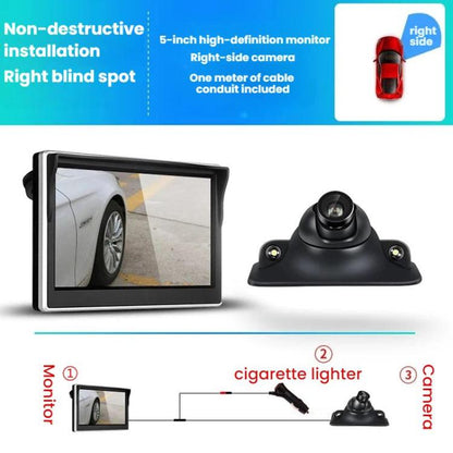 5-Inch Car Display + Reversing Camera System, LED Version, Infrared Version