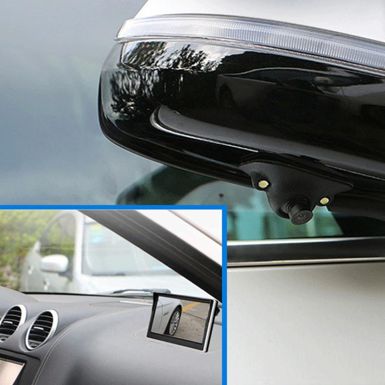 7 inch 4-split Car Display + 4 Light Sensitive 360 Degree Panoramic Reversing Cameras, LED Version, Infrared Version
