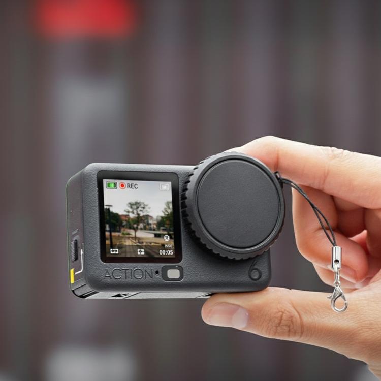 For DJI Osmo Action 6 Silicone Lens Cap Scratch-Resistant Protective Cover, Lens Cap