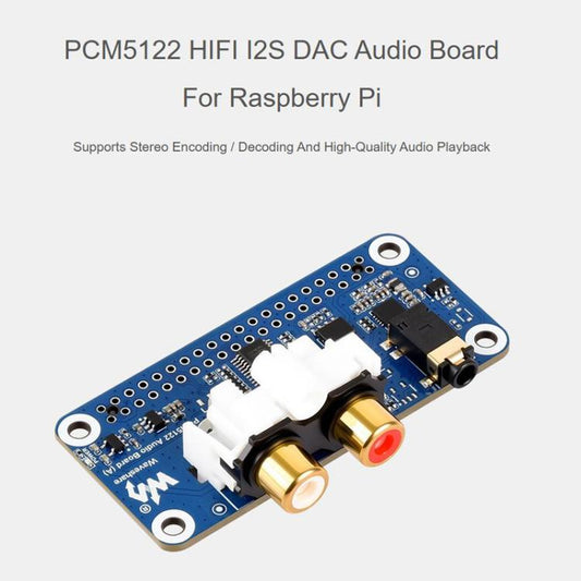 For Raspberry Pi HIFI I2S DAC Audio Sound Card 40 Pin GPIO Interface Stereo Encoding Decoding, 32223