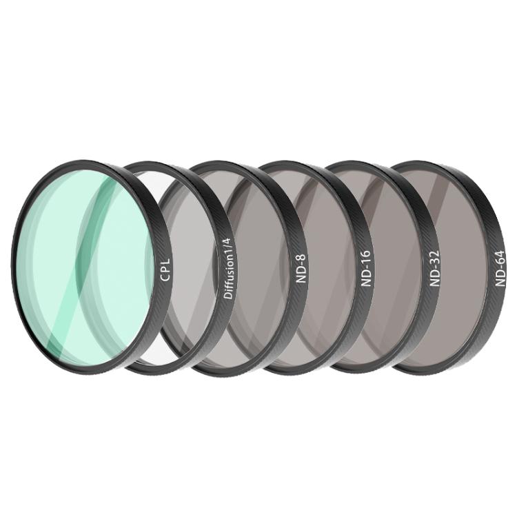 For DJI Osmo Action 6 Camera Lens Filter, ND8, ND16, ND32, ND64, CPL, UV, Diffusion 1/4, CPL+ND16+Diffusion1/4, CPL+ND8+ND16, CPL+ND16+ND32+Diffusion1/4, CPL+ND8+ND16+ND32, CPL+ND8+ND16+ND32+ND64+Diffusion1/4