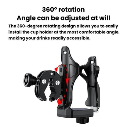Large-Capacity Bicycle Water Bottle Cage Motorcycle Quick-Release Base Drink Holder, Kewig SHJ-3