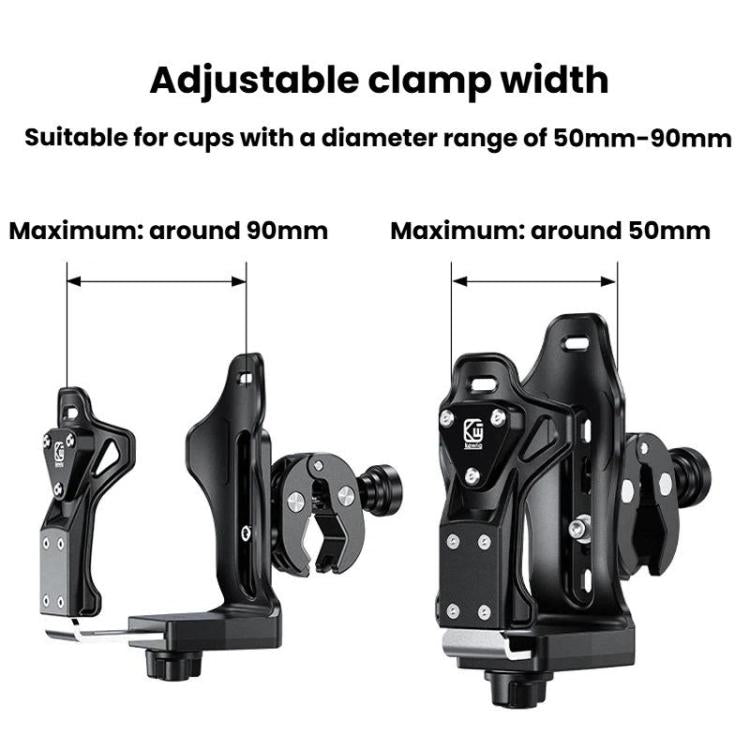 Large-Capacity Bicycle Water Bottle Cage Motorcycle Quick-Release Base Drink Holder, Kewig SHJ-3