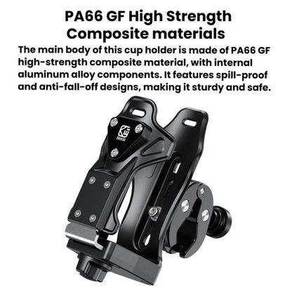 Large-Capacity Bicycle Water Bottle Cage Motorcycle Quick-Release Base Drink Holder, Kewig SHJ-3