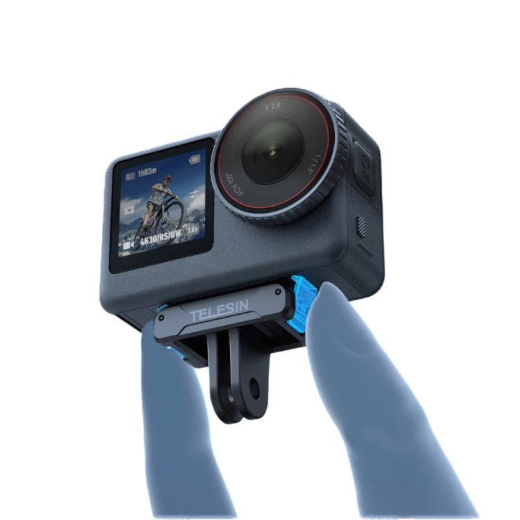 For DJI Osmo Action 6 TELESIN Magnetic Quick-release Adapter Mount Two-Claw Base, TELESIN Adapter