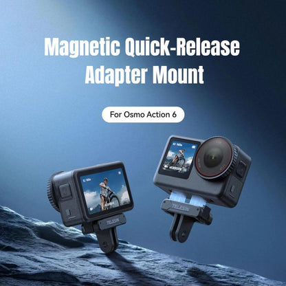 For DJI Osmo Action 6 TELESIN Magnetic Quick-release Adapter Mount Two-Claw Base, TELESIN Adapter
