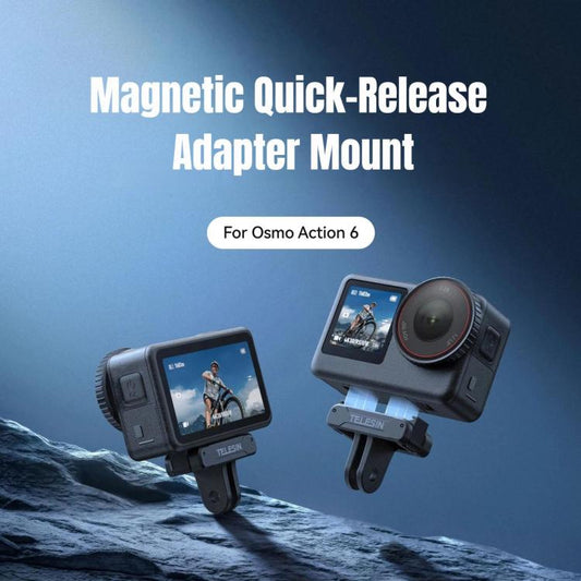 For DJI Osmo Action 6 TELESIN Magnetic Quick-release Adapter Mount Two-Claw Base, TELESIN Adapter