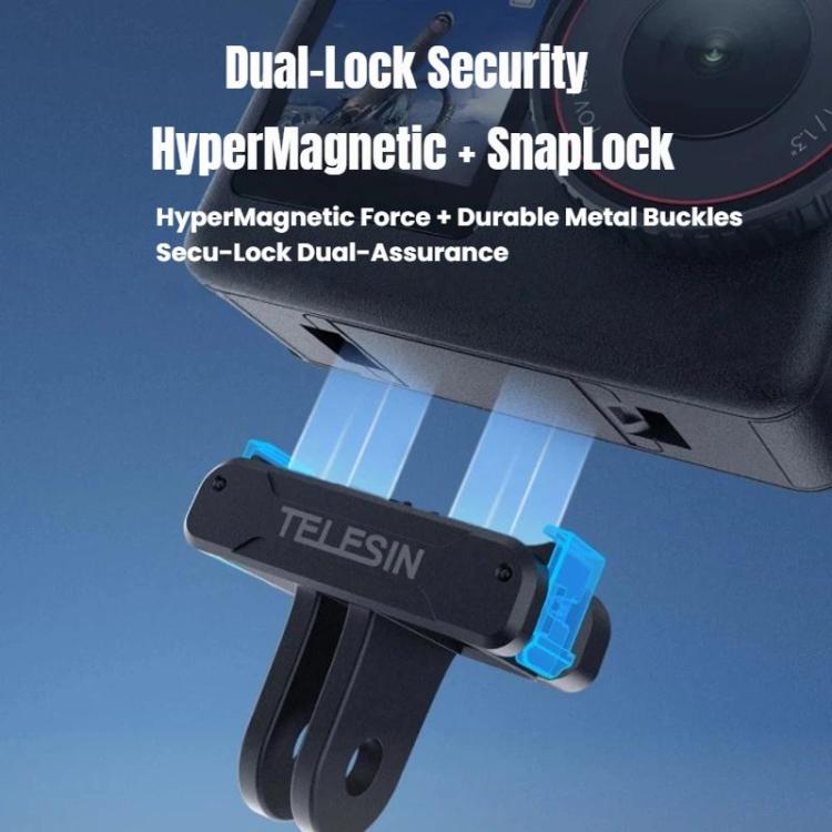 For DJI Osmo Action 6 TELESIN Magnetic Quick-release Adapter Mount Two-Claw Base, TELESIN Adapter