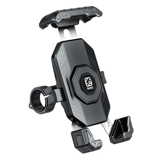 Support de téléphone universel à dégagement rapide Kewig pour moto, fixation au guidon, au rétroviseur ou par pince robuste