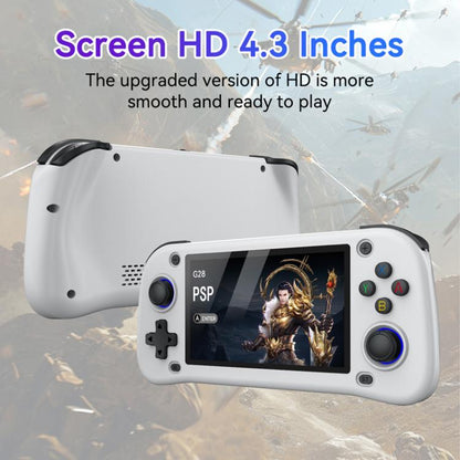 G28 Portable Handheld Open-Source Game Console 4.3 Inch HD IPS Screen, ARM Quad-Core Cortex-A7 1.3GHz, 64GB