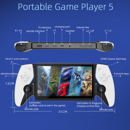 7.0 Inch Handheld Open-Source Game Console With High-Definition Arcade Battles