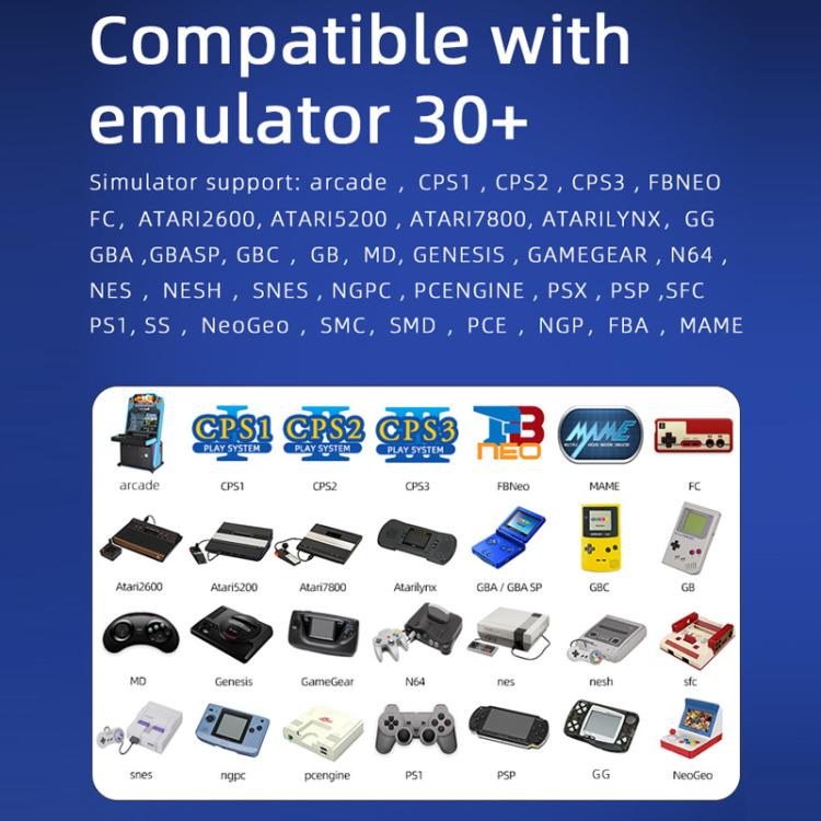 7.0 Inch Handheld Open-Source Game Console With High-Definition Arcade Battles