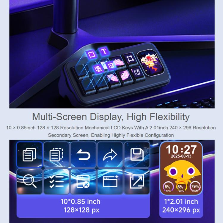 WAVESHARE MK10 Multi-Functional AI Voice Control Panel