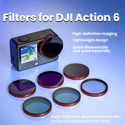 For DJI Osmo Action 6 BRDRC Lens Filter Accessories