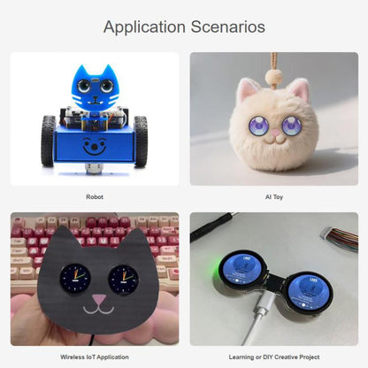 WAVESHARE ESP32-S3 Double Eye 1.28 Inch Round LCD AIoT Development Board, Supports Wi-Fi / Bluetooth 5