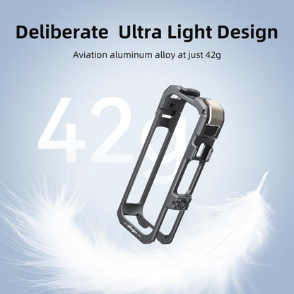 For Insta360 X4 Air aMagisn Quick-Release Metal Cage Wind Noise Reduction Expandable Frame with Lens Cap