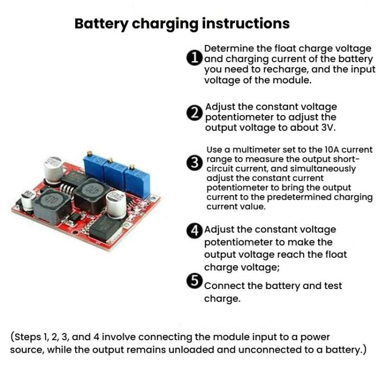 2pcs DC Automatic Buck-Boost Constant Current Constant Voltage Charging Module LM2596 XL6019 Chips