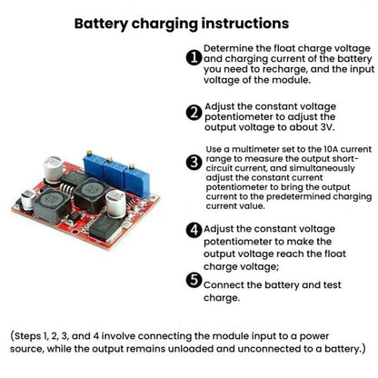 2pcs DC Automatic Buck-Boost Constant Current Constant Voltage Charging Module LM2596 XL6019 Chips