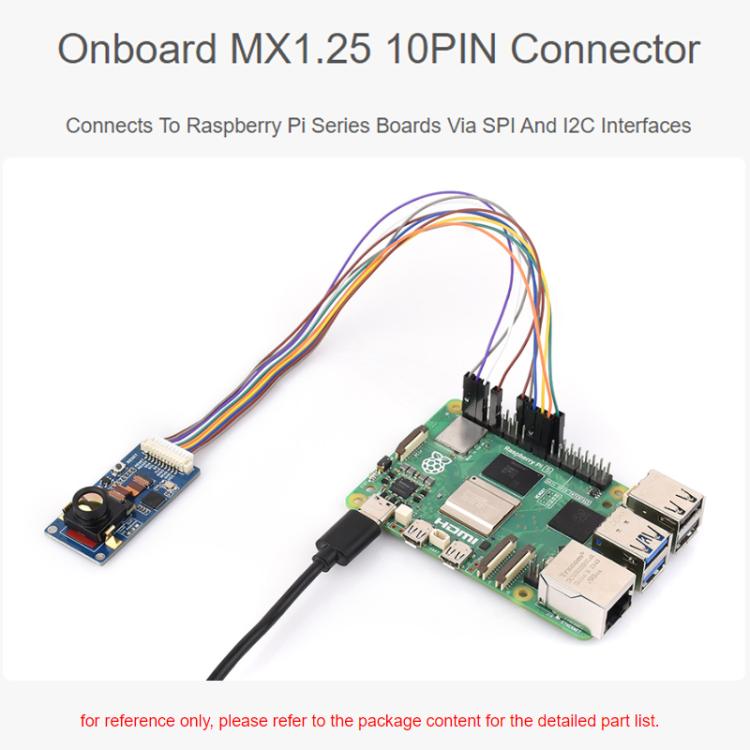 WAVESHARE 80x62 Pixel Non-Contact Infrared Thermal Imaging Sensor With Motion Detection, Standard, Wide Angle