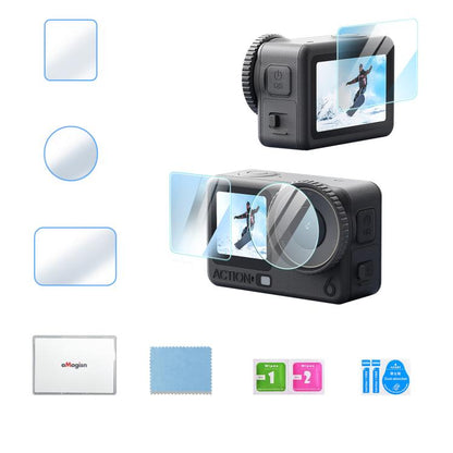 For DJI Osmo Action 6 aMagisn 9H Hardness Tempered Glass Screen Protector, 1 Pack, 2 Packs