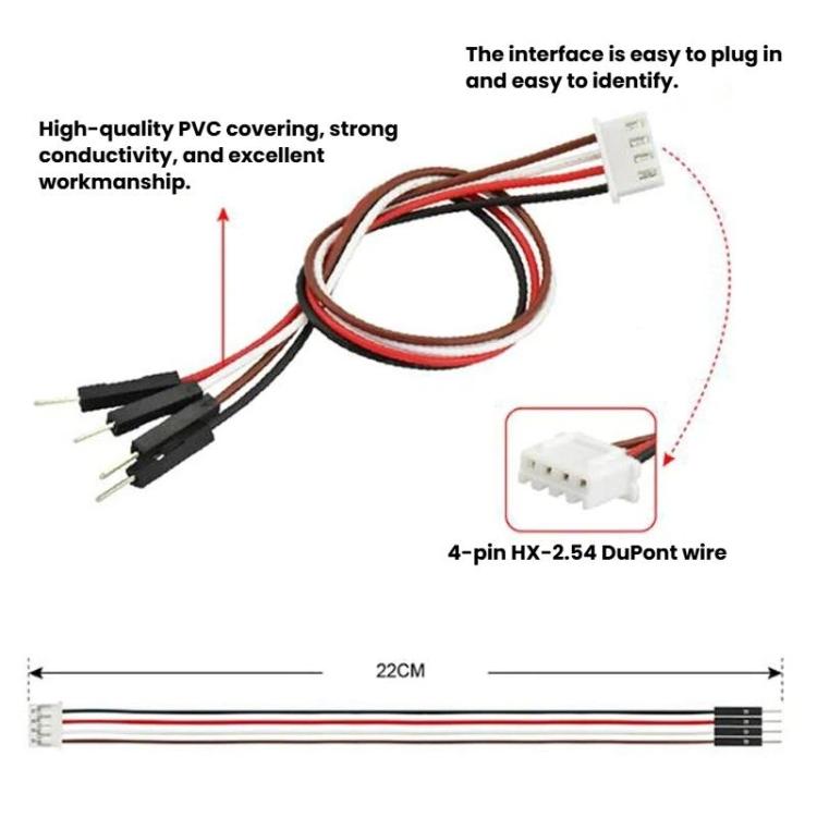 8x16 Matrix LED Display Module I2C Communication 3.3-5V Compatible