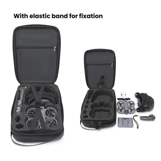 For DJI Neo 2 BKano Physical Smooth Flying Kit Organizer Bag Double Shoulder Hard Shell Bag