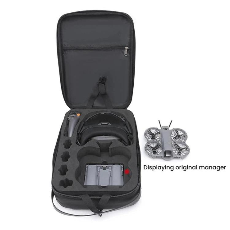 For DJI Neo 2 BKano Physical Smooth Flying Kit Organizer Bag Double Shoulder Hard Shell Bag