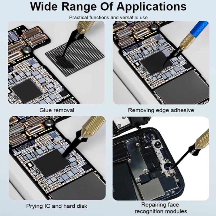Multi-functional Mobile Phone Repair Blade Set Pry IC Chip CPU Layers Scrape Edge Rubber Degumming Tool, TK5