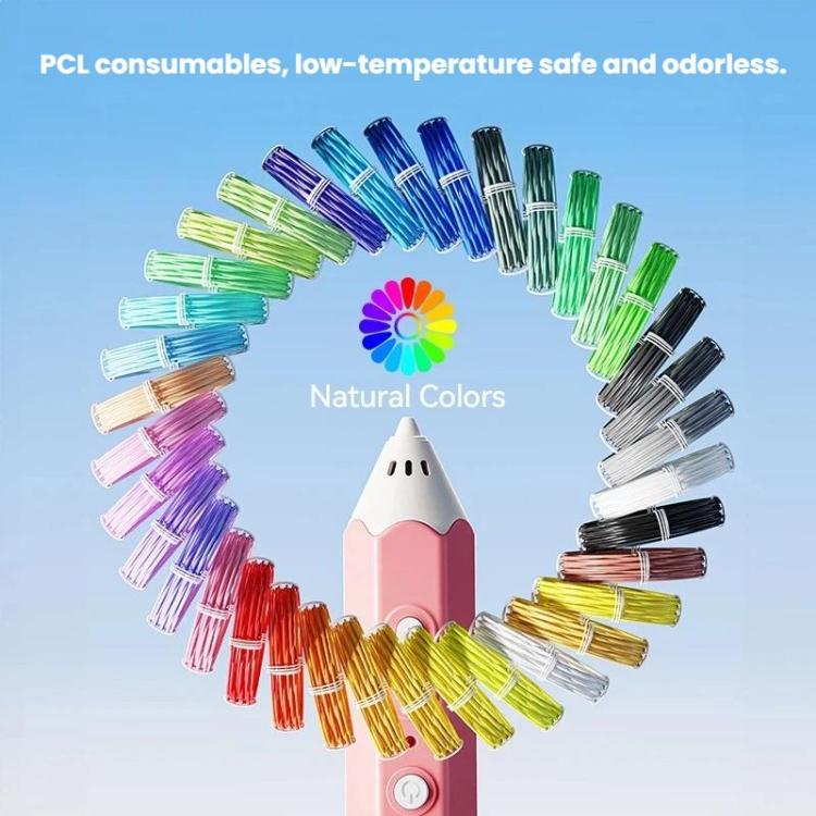 FUNJOY CH415-14 Rechargeable 3D Printing Pen With Indicator Light Kids Low Temperature 3D Stereo Pen