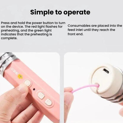 FUNJOY CH415-14 Rechargeable 3D Printing Pen With Indicator Light Kids Low Temperature 3D Stereo Pen