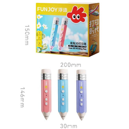 FUNJOY CH415-14 Rechargeable 3D Printing Pen With Indicator Light Kids Low Temperature 3D Stereo Pen